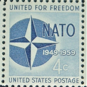 Mint 4c Stamp Sheet, NATO, Scott Catalog #1127x 70 Stamps