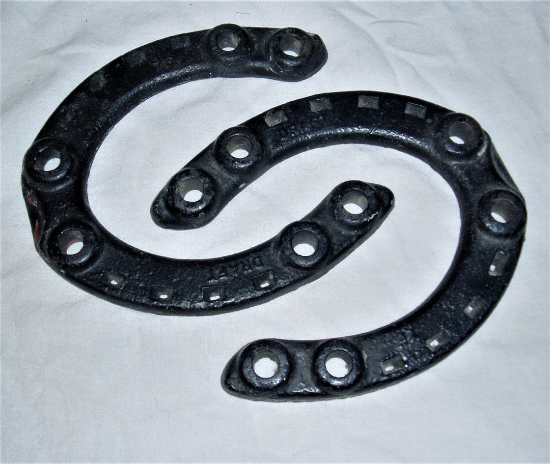 Antique Draft Horse Horseshoes, 7F, Winter Ice Shoes Etsy