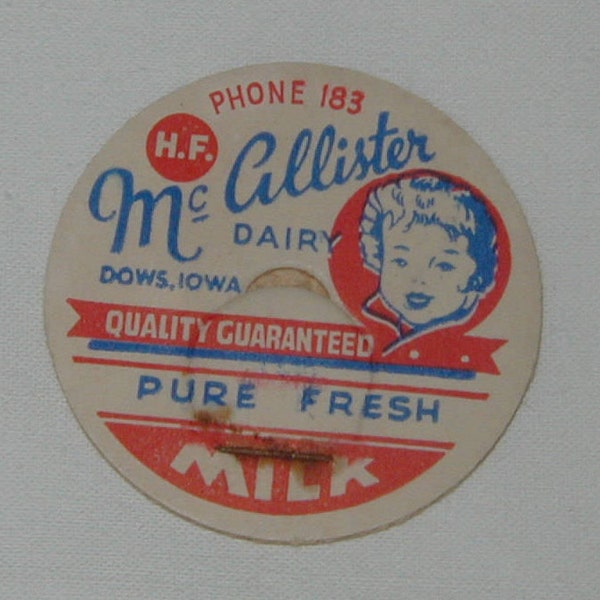 Milk Bottle Lids Etsy