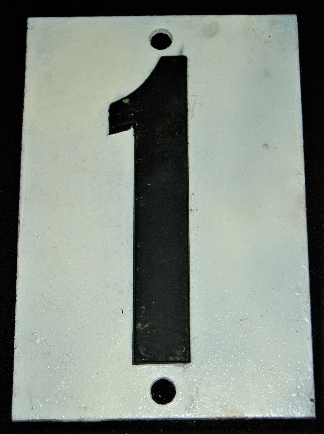 Industrial Plate Steel House/sign Number 1 Etsy