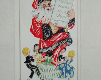 Postcard, Santa with Children