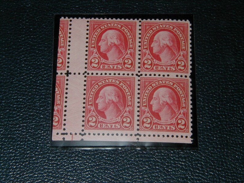 Gutter Snipe Error Stamp USA Scott 634 Block of Four 2c Etsy