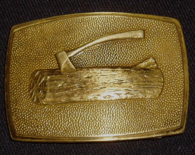 Vintage Boy Scouts Belt Buckle Log and Ax, BSA Etsy