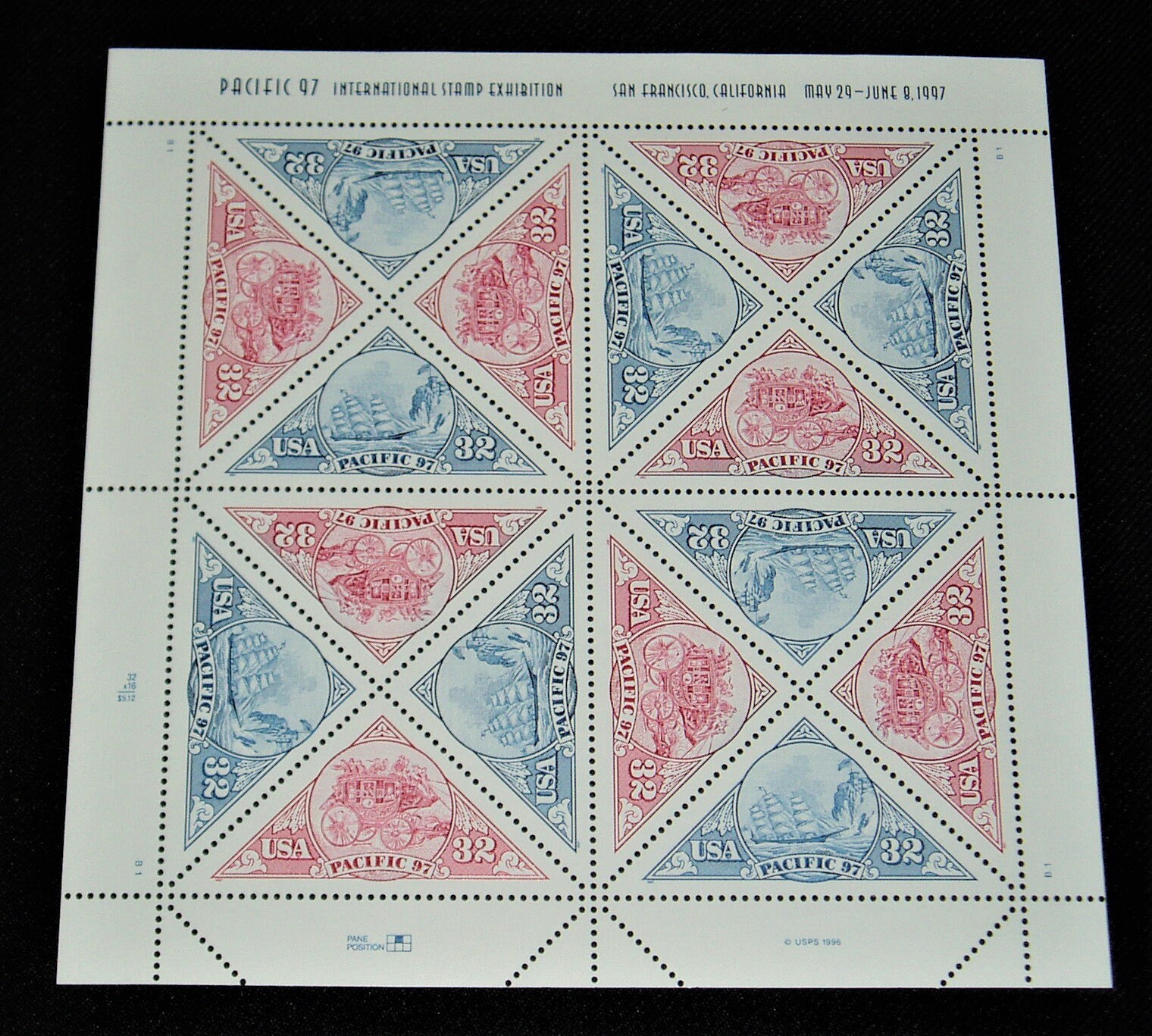 Commemorative Postage Stamps, Pacific '97 Scott Catalog