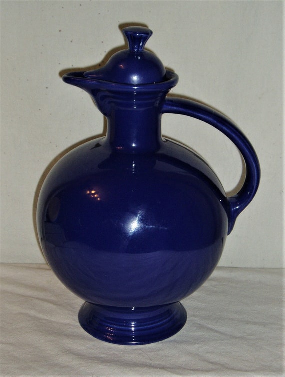 Fiesta Carafe With Lid Cobalt Blue Old Style Etsy