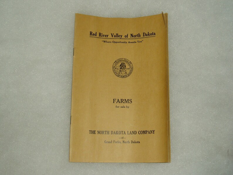 Red River Valley Farm Sale Advertising Brochure C. 1920 Etsy