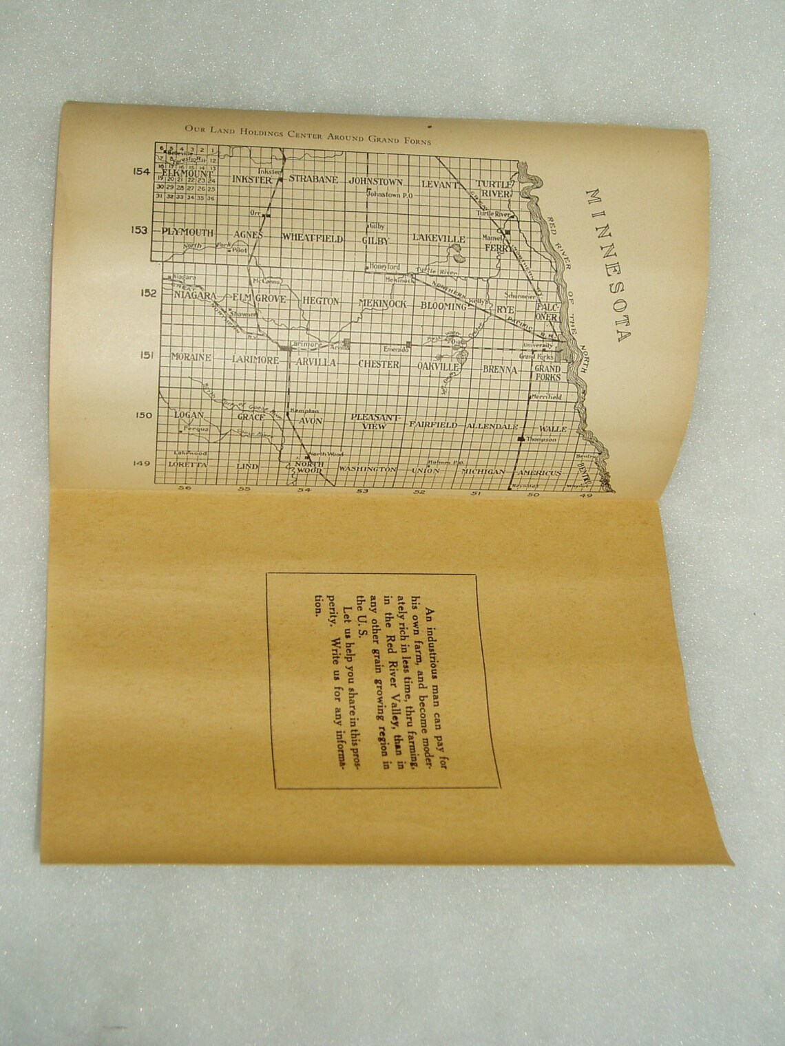 Red River Valley Farm Sale Advertising Brochure C. 1920 Etsy