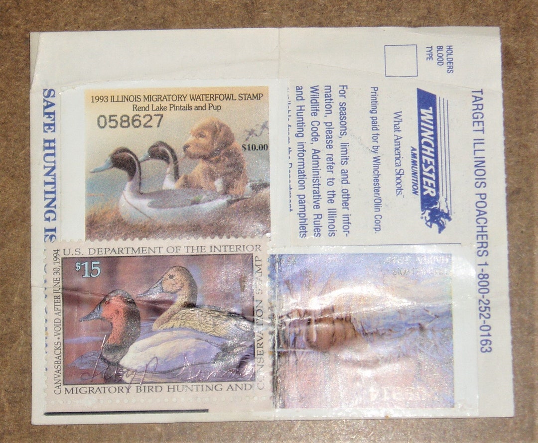 Illinois Resident Hunting License, 1993, 2nd Item Ships Free - Etsy