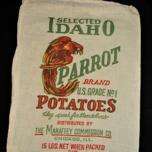 Parrot Brand Potato Sack, Unused