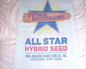 Seed Sack, Iowa Missouri, Keosauqua, Mint