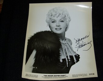 Autograph,  Rhonda Fleming, The Buster Keaton Story, 1957