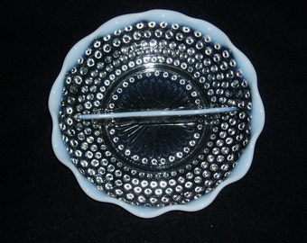 Moonstone Divided Dish,Anchor Hocking, 1940's