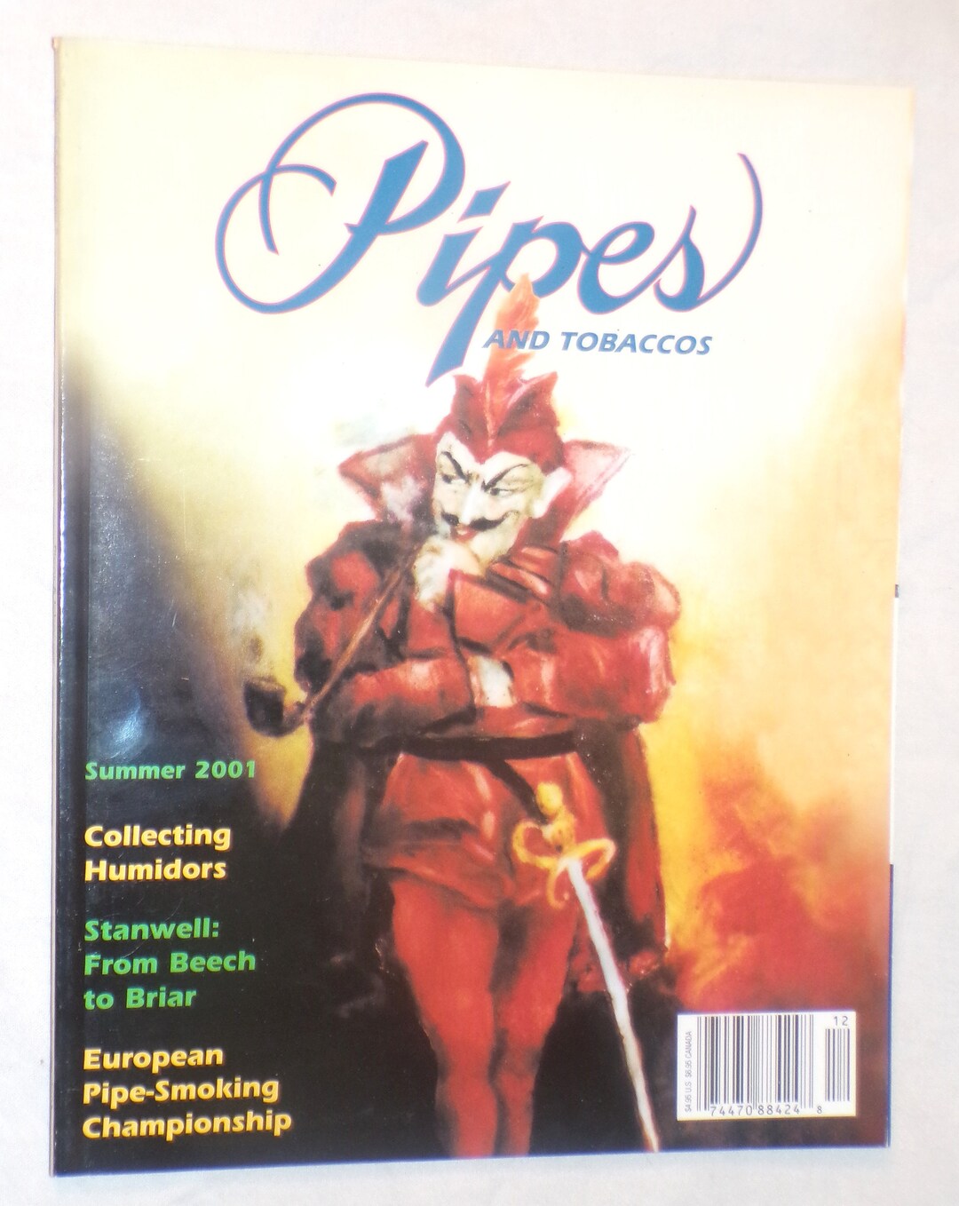 Pipes and Tobaccos Magazine, Summer 2001, Like New Etsy