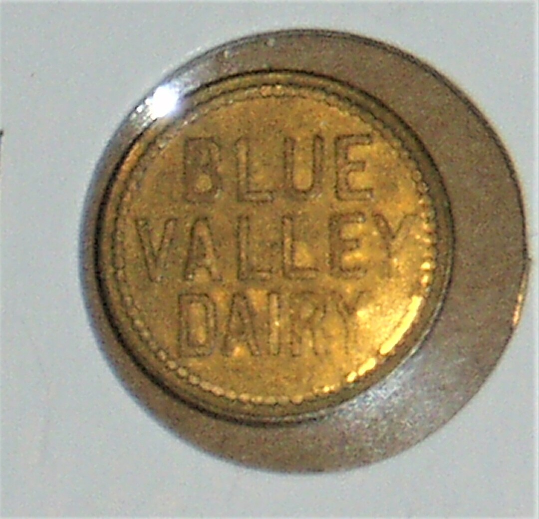 Blue Valley Dairy Token Good for 1 Pint of Milk Etsy