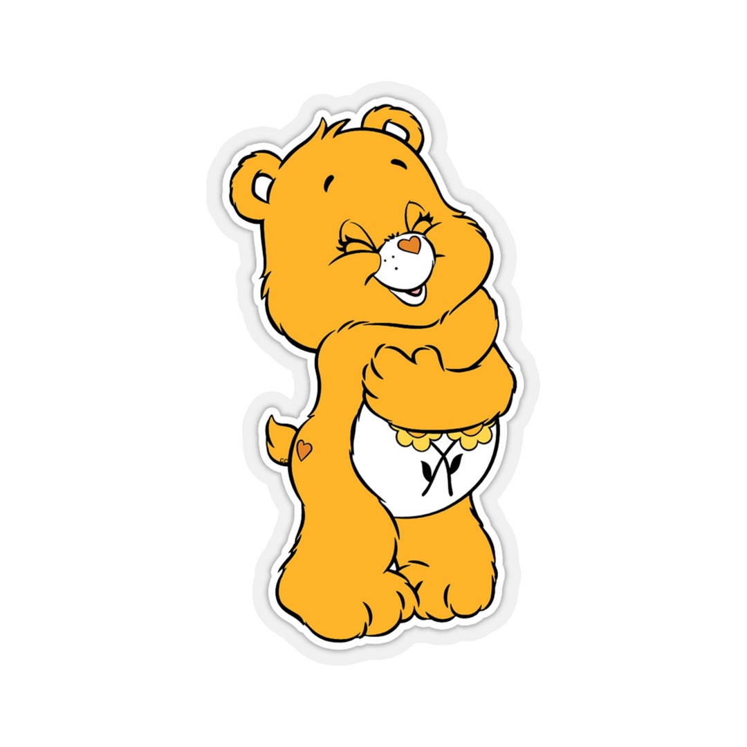 Friendship Bear Care Bears 80s Retro Kisscut Stickers Etsy