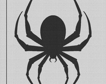 Giant Halloween Spider Silhouette Template: Trace and Cut DIY Decor (PDF)