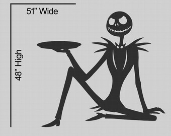 4ft Tall Nightmare before Christmas Jack skeleton halloween template prop stencil silhouette