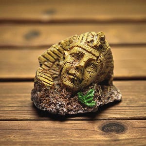 Ancient Egyptian Pharaoh Statue, Miniature Resin Figurine, Egypt Decor, Archeology Gift, Desk Ornament, History Lover Present