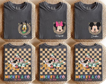 Retro Mickey & Co 1928 Shirt, Disneyland Tee, Daisy Donald Goofy Mickey and Friends Family Shirt, Classic Disney Cartoon Outfit