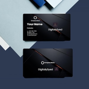 Modern Business Card Template | Editable Canva Design | Professional Digital Card | Instant Download | Printable Business Card