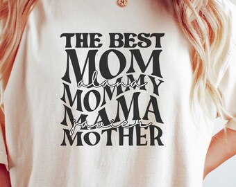 Custom Retro Mama Shirt, The Best Mommy Tshirt, Mother's Day Gift for Mom, Personalized Mama Shirt With Kids Names