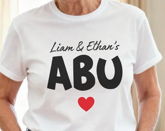 Personalized Abu Shirt with Grandkids Names, Custom Abuela Grandma T-Shirt, Gift for Latina Grandma