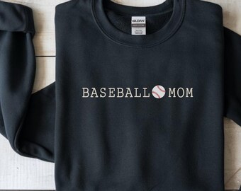 Baseball Mom Shirt, Minimalist Baseball Mom Sweatshirt, Sports Mommy Outfit, Game Day Tee, Mama Sweater