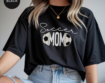 Soccer Mom Shirt, Cute Sports Mom T Shirt, Game Day Graphic Tee, Soccer Parent Top, Personalized Soccer Shirt, Gift For Soccer Moms And Fans
