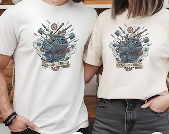 Engineering Motor Shirt, Exploded Motor Graphic Tshirt, Vintage Engine Sweatshirt, Automotive Engineering Gift, Motor Parts Hoodie