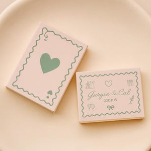 Personalized Wedding Favor Matchboxes: Custom Design, UK Made