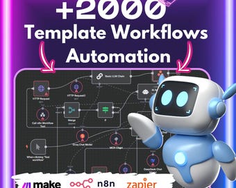2000+ n8n Workflows Pack | Automation Templates for Business, Marketing, Productivity, ia agency, Integrations