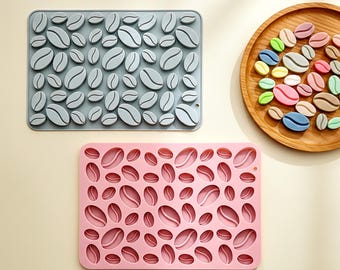 54-Cavity Coffee Beans Mold for DIY Crafts, Resin, Baking, Candle melts