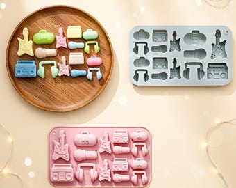 MYPRACS 4 Stück Vogel Fondant Schokoladen Silikonform für Cupcake