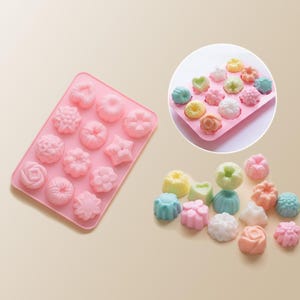 Flower & Star Cake Shape Silicone Mold: Candy, Chocolate, Soap, Resin
