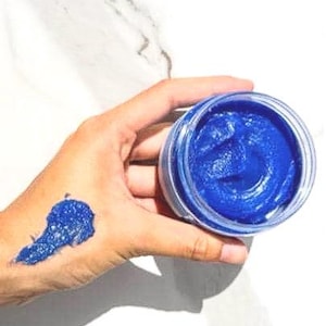 Savon Noir Beldi aux Algues Bleues – Moroccan Black Soap with Blue Algae – Hammam-Style Exfoliation & Hydration