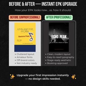 Canva EPK Template for Musicians – Editable Press Kit (PDF) image 5