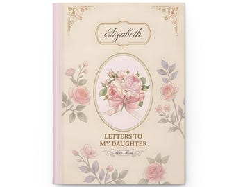 Personalized Hardcover Journal | Floral Vintage Rose Keepsake