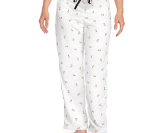 Pink Tulip Pajama Pants | Women's Floral Lounge Sleepwear