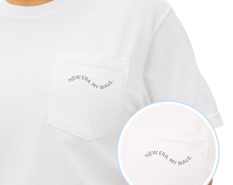 New Era My Wave Shirt, Unisex Cotton Tee | Minimal Pocket Tee