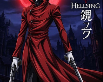 Hellsing Anime - Alucard Poster | Manga Wall Art | Gothic Decor (Digital Download)