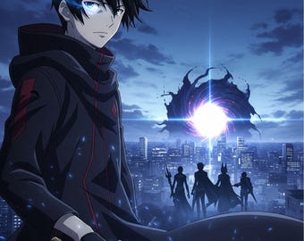 Solo Leveling Poster | Sung Jin-Woo Anime Wall Art, Birhtday or Christmas Gift (Digital Download)