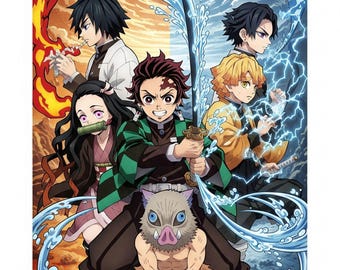 Demon Slayer Anime Poster – Kimetsu no Yaiba Manga Wall Art (Digital Download)