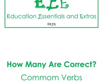 How Many Are Correct? - Common Verbs