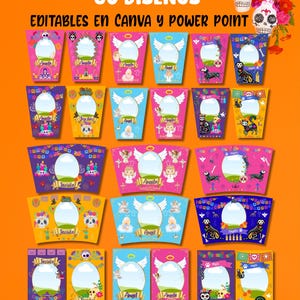 Bearbeitbare Tag der Toten-Kerzenetikettenvorlage