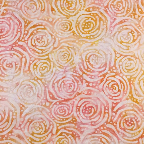 Timeless Treasures Batik Fabric By The Half Yard Tonga-B5054 FLAMINGO