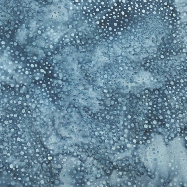 Hoffman Batik Fabric, By The Half Yard, 885-65-DENIM, Quilting