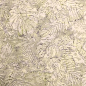Timeless Treasures Batik Fabric, TONGA-B3331 LEAF, By The Half Yard, 1/2 Yard