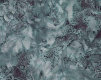 Island Batik Fabric, SHADOW, Bodacious Blacks, By The Half Yard, Dark Gray