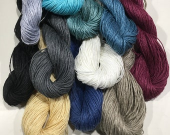 Flax Yarn, DK Weight, 50 Grams, Crochet, Knitting, Weaving