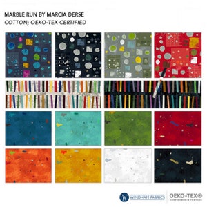 Marcia Derse, MARBLE RUN, By The Half Yard, 14 Fabrics, Windham Fabric, Multicolored